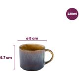 Cosy & Trendy - Koffiekopje Quintana - Amber - 220 ml - 4 Stuks