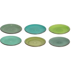 Cookinglife - Delice - Ontbijtborden - Groen - Aardewerk - Set van 6