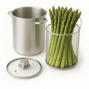 Cookinglife - Aspergepan - RVS - ø 16 cm - 4.0 Liter - PFAS&PFOA Vrij