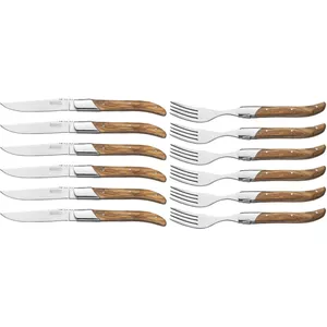 Laguiole Jean Dubost 97131 London Mix - Set van 6 vleesmessen, gesorteerde kleur
