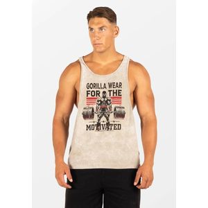 Gorilla Wear - Churchill Stringer - Verwassen Groen - Oversized Fit