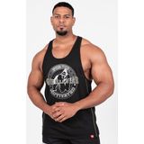 Gorilla Wear - Casper Stringer - Zwart/Groen - Sporttop - Gerecycled Polyester