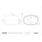 Hotbath &MORE - Ovale Spiegel - Geborsteld Koper PVD - 80x120 cm