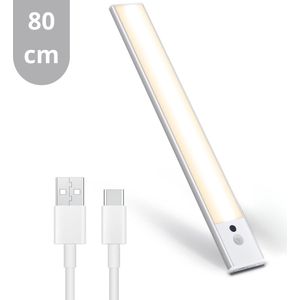 LED's - Kastverlichting - Wit - Oplaadbaar - Draadloos - 80 cm