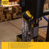 LED's Work - Oplaadbare LED Looplamp - Draadloos - 10 x 10 cm - 800 Lumen