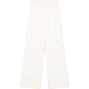 Olaf Hussein, Dames, Broeken, Wit, Maat: M Linnen,