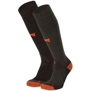 Xtreme Outdoor Compressiesokken Groen - 2 paar - Compressie Wandelsokken - Dames & Heren - Maat 35/38