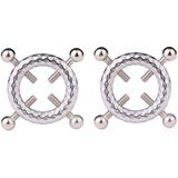 Ronde Tepelklemmen met Belletjes: Elegant en Speels Deze Ronde Tepelklemmen hebben speelse belletjes. Ze zijn gemaakt van duurzaam roestvrij staal. De ronde vorm zorgt voor gelijkmatige druk en de verstelbar