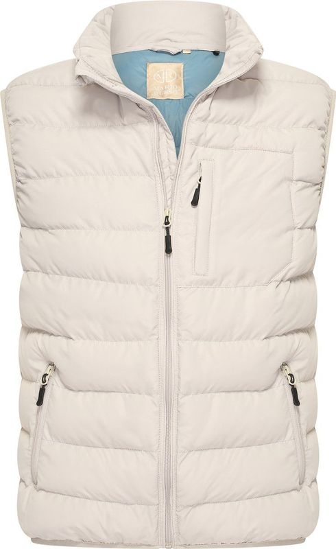 Mario Russo - Bodywarmer - Beige - Heren - Waterafstotend - Tussenjas