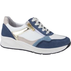 Ti Comos - 2360008-893 Veterschoenen - Blauw - Suède - Leer Binnenvoering - Rubber Zool