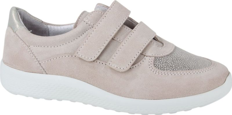 Ti Comos - 2490001-400 - Klittenbandschoenen - Beige - Suède - Rubber Zool