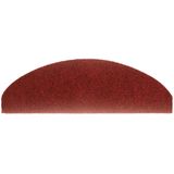 vidaXL Trapmatten - Bordeaux Rood - 30 Stuks - Antislip - Halfrond