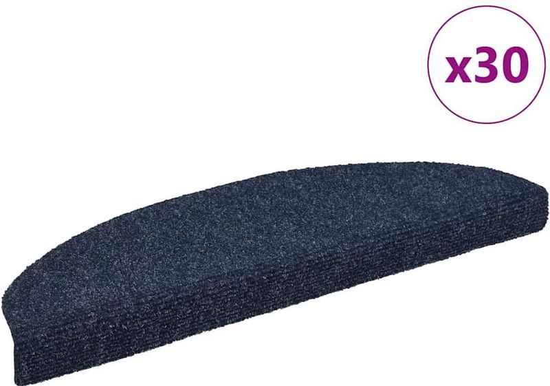 vidaXL Trapmatten - Blauw - Polypropeen - Set van 30