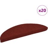 vidaXL Trapmatten Rood - Zelfklevend - 20 Stuks - Polypropeen