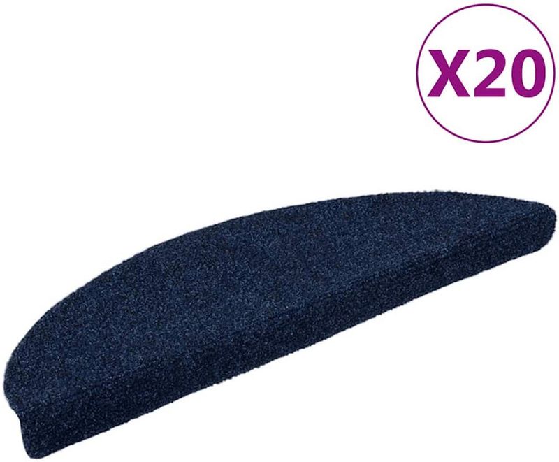 vidaXL Trapmatten - Marineblauw - 20 Stuks - Polypropeen
