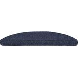 vidaXL Trapmatten Blauw - Polypropyleen - 30 Stuks - Halfrond