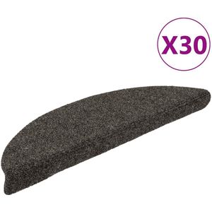vidaXL Trapmatten Zelfklevend - Antraciet - Polypropeen - Set van 30
