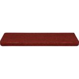 vidaXL Trapmatten - Rood - Zelfklevend - 30 Stuks - Polypropeen