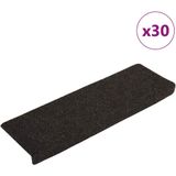 vidaXL Trapmatten Donkerbruin - Zelfklevend - 30 Stuks - Polypropeen