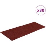vidaXL Trapmatten - Rood - Polypropeen - 30 Stuks - 60x25 cm