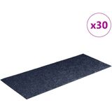 vidaXL Trapmatten - Grijs Blauw - 30 Stuks - Polypropeen