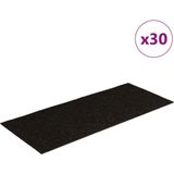 vidaXL Trapmatten - Donkerbruin - Polypropyleen - Set van 30 stuks
