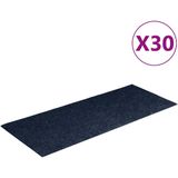 vidaXL Trapmatten - Marineblauw - Polypropyleen - 30 Stuks