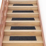 vidaXL Trapmatten - Grijs - 30 Stuks - Polypropeen