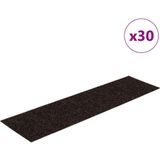 vidaXL Trapmatten Donkerbruin - 30 Stuks - Polypropyleen - Antislip