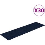 vidaXL Trapmatten - Marineblauw - Polypropyleen - 30 Stuks