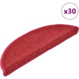 Trapmatten - Bordeauxrood - 100% PP - Set van 30