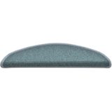 vidaXL - Trapmatten - Zeeblauw - 30 stuks - Halfrond - 56x17x3 cm