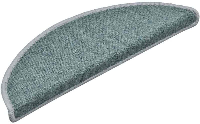 vidaXL - Trapmatten - Zeeblauw - 30 stuks - Halfrond - 56x17x3 cm