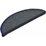 vidaXL Trapmatten - Donkergrijs en Blauw - 100% PP - 30 Stuks