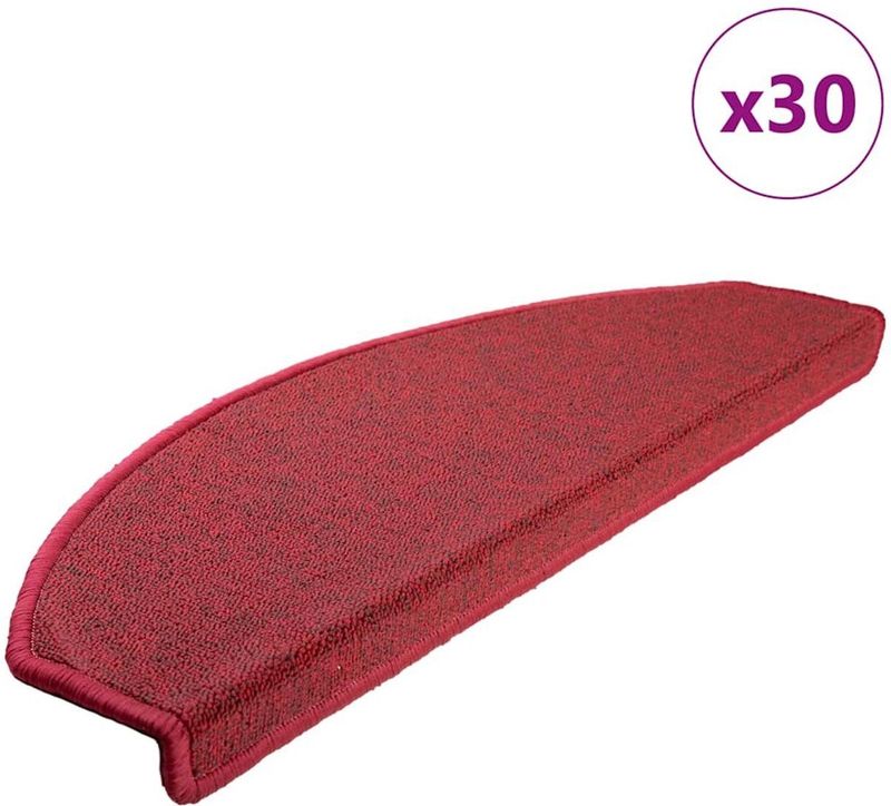 Trapmat - Bordeauxrood - 100% PP - 30 Stuks