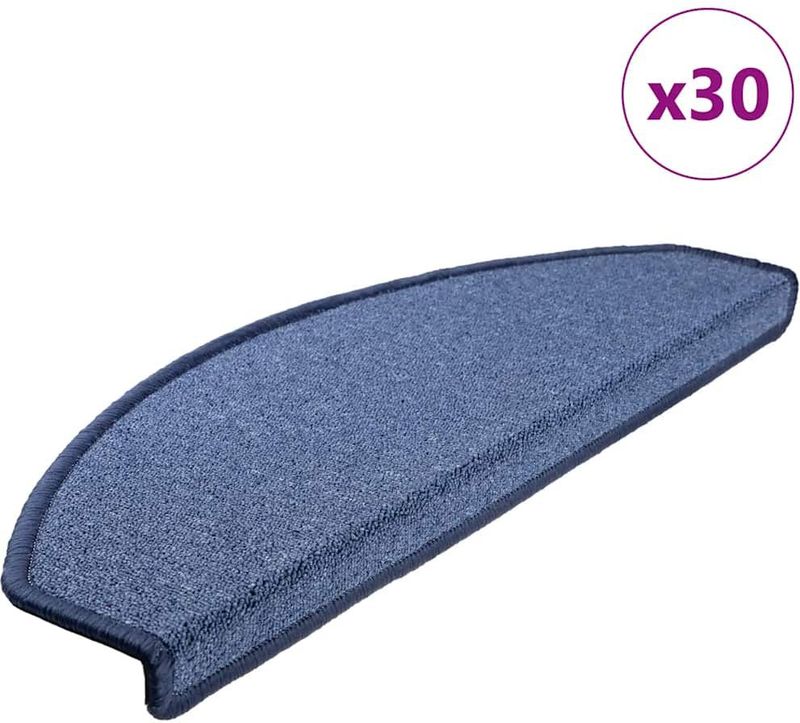 vidaXL Trapmatten - Blauw - 30 Stuks - 100% Getuft PP