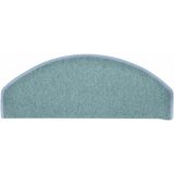 vidaXL - Trapmatten - Zeeblauw - 30 stuks - Halfrond - 65x24x4 cm