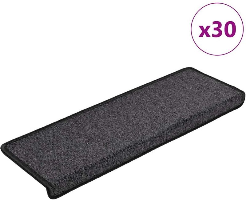 vidaXL Trapmatten - Antraciet - 100% Polypropyleen - 30 Stuks