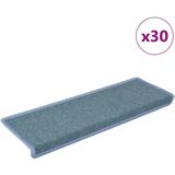 vidaXL Trapmatten - Blauw - 100% Polypropyleen - 30 Stuks