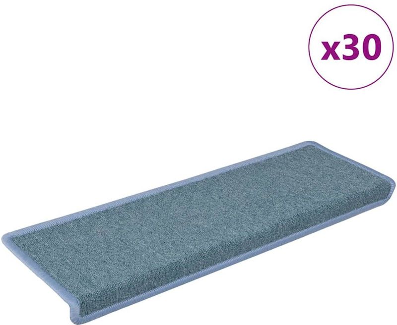 vidaXL Trapmatten - Blauw - 100% Polypropyleen - 30 Stuks