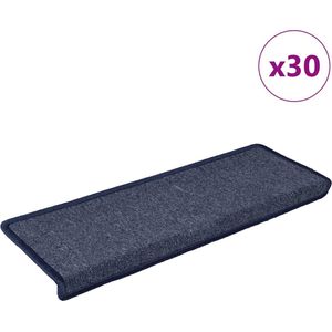 vidaXL Trapmatten - Grijs en Blauw - 30 Stuks - 65x21x4 cm