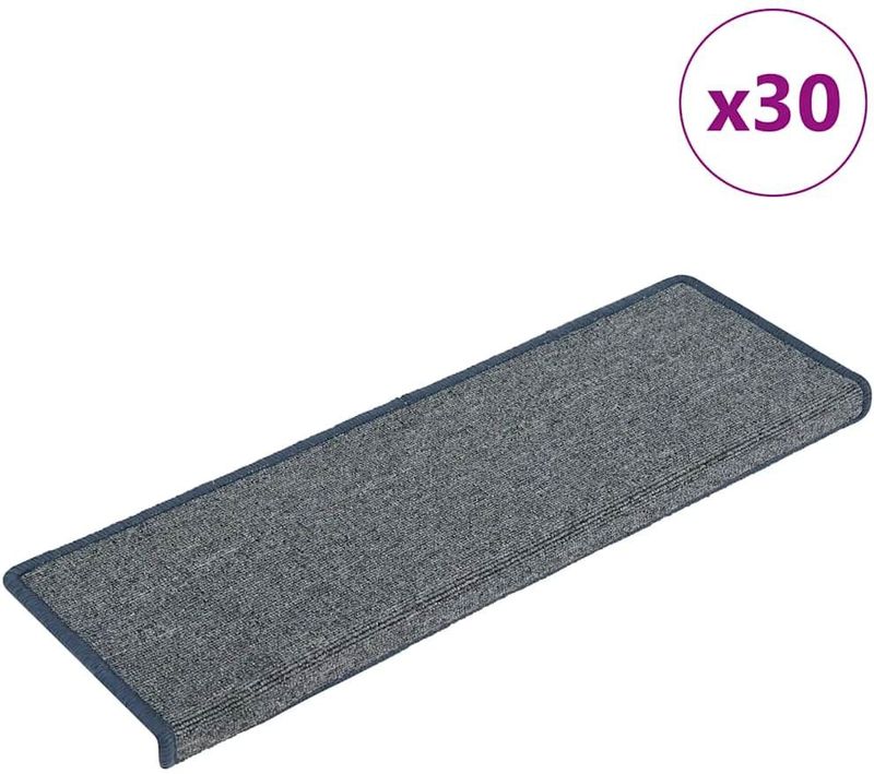 vidaXL Trapmatten - Paars en Blauw - 30 Stuks - 100% Getuft PP