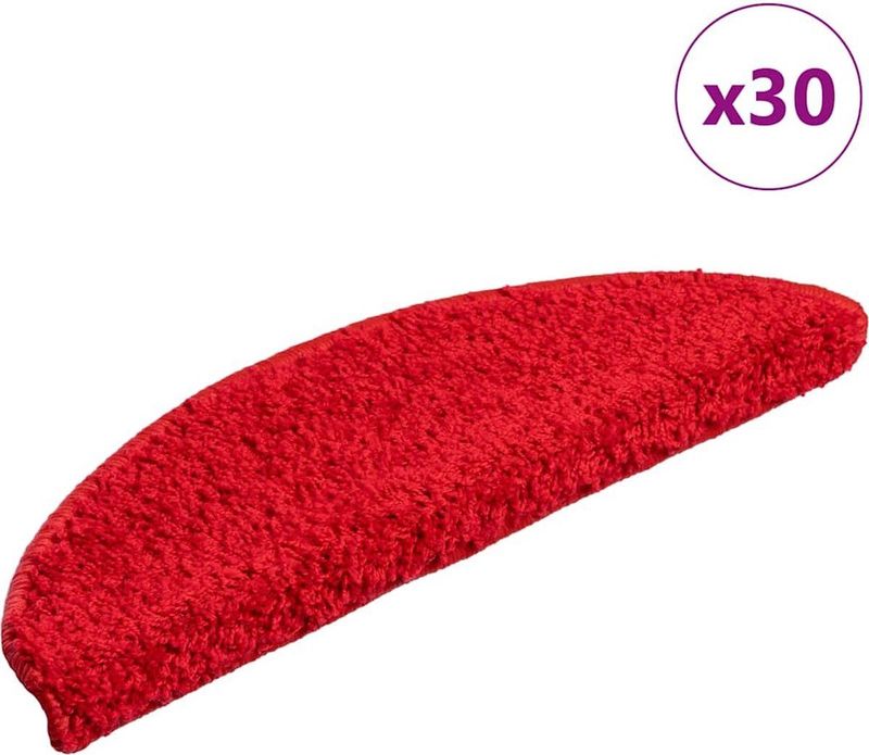 vidaXL Trapmat - Rood - 100% PP - Set van 30
