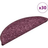 vidaXL Trapmatten - Donkerpaars - 30 Stuks - 56x17x3 cm