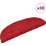 vidaXL Trapmatten - Rood - 30 Stuks - 100% Getuft PP
