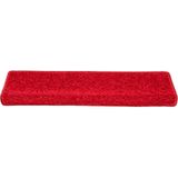 vidaXL Trapmatten - Rood - Genaaldvilte Stof - Set van 20