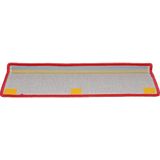 vidaXL Trapmatten - Rood - Genaaldvilte Stof - Set van 20