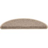Trapmat - Donkerbeige - Stof - Antislip - Wasbaar - 30 Stuks