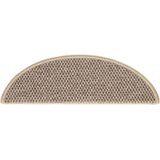 Trapmat - Donkerbeige - Stof - Antislip - Wasbaar - 30 Stuks