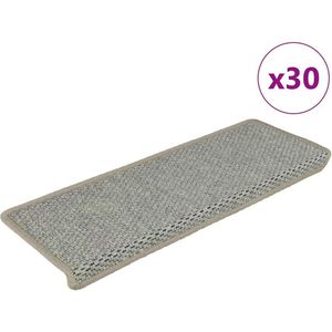 vidaXL - Trapmatten - zelfklevend - Sisal-Look - 30 - st - 65x21x4 - cm - groen